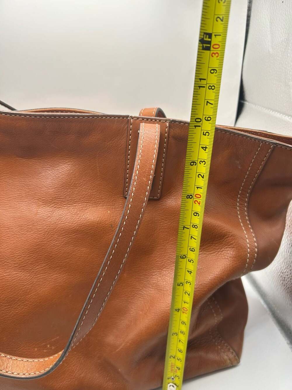 Fossil Rachel Leather Tote Bag in Brown - Picture 7 of 11